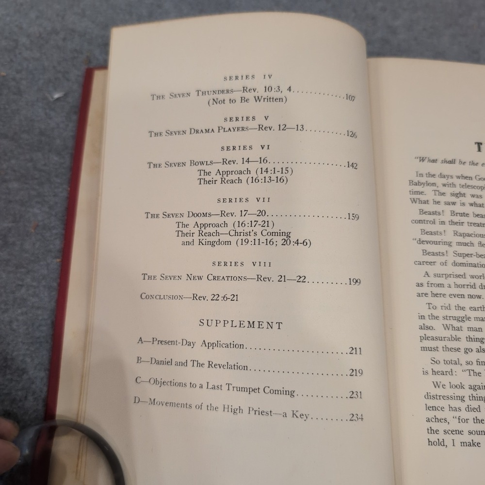 The End Re-Thinking The Revelation Norman B Harrison 1941 HC Fold-Out Chart - Picture 4 of 5